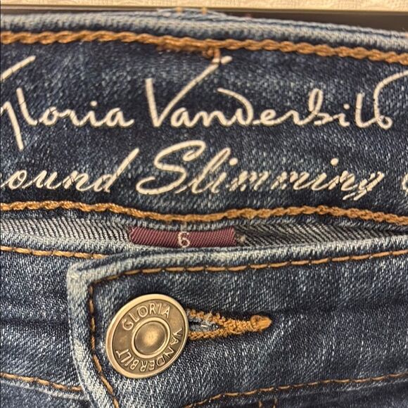 Gloria Vanderbilt Blue Slimming Jeans Medium Wash Size 6 - Picture 3 of 6